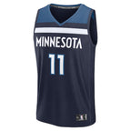 Naz Reid Minnesota Timberwolves  Fast Break Replica Player Jersey - Icon Edition - Navy