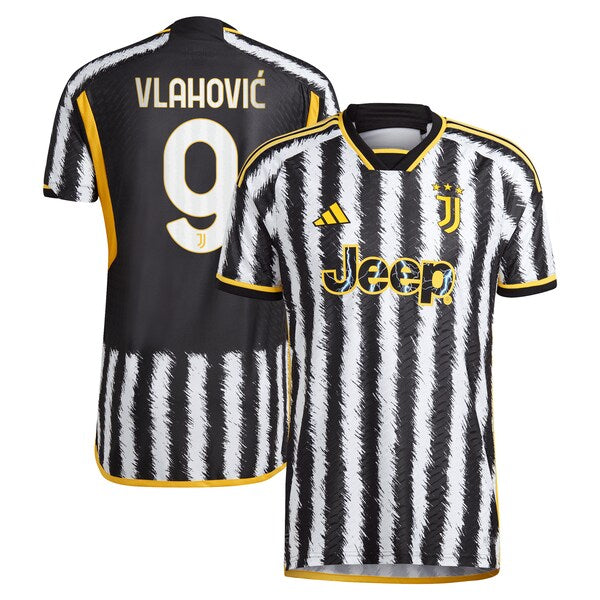 Dušan Vlahović Juventus adidas 2023/24 Home Home Authentic Player Jersey - Black