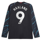 Erling Haaland Manchester City Puma 2023/24 Third Long Sleeve Replica Player Jersey - Navy