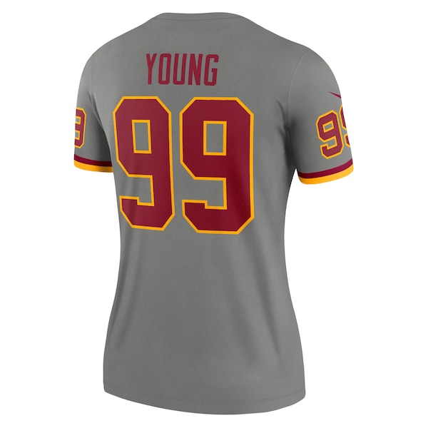 Chase Young Washington Football Team Nike Women's Inverted Legend Jersey - Gray
