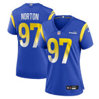 Bill Norton Los Angeles Rams Nike Women's Team Game Jersey -  Royal