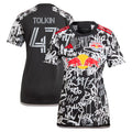 John Tolkin New York Red Bulls adidas Women's 2024 Freestyle Replica Player Jersey - Black