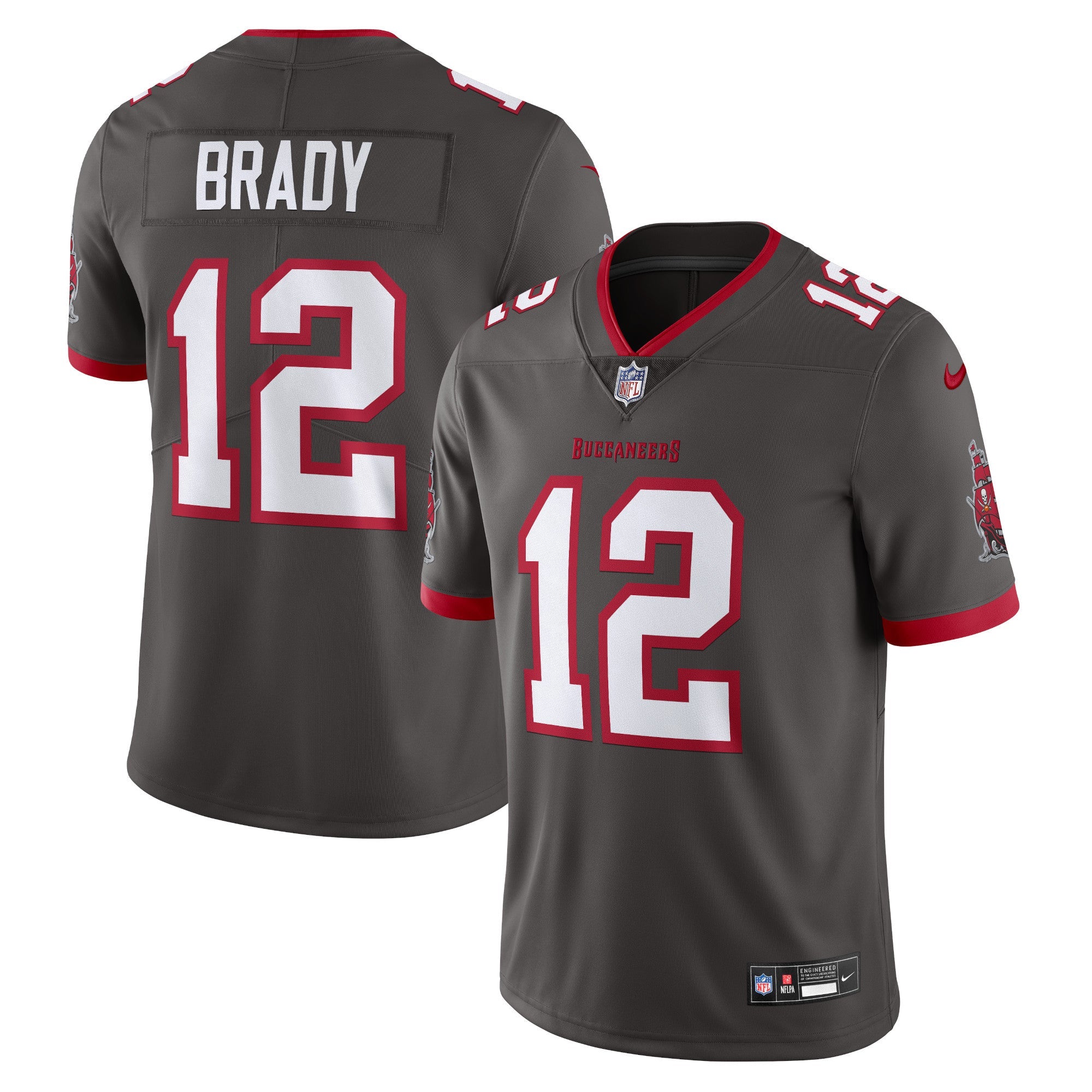 Tom Brady Tampa Bay Buccaneers Nike  Vapor Untouchable Limited Jersey - Red/Pewter