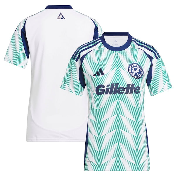 New England Revolution adidas Women's 2025 Eastern White Pine x Flag of New England Replica Jersey - White
