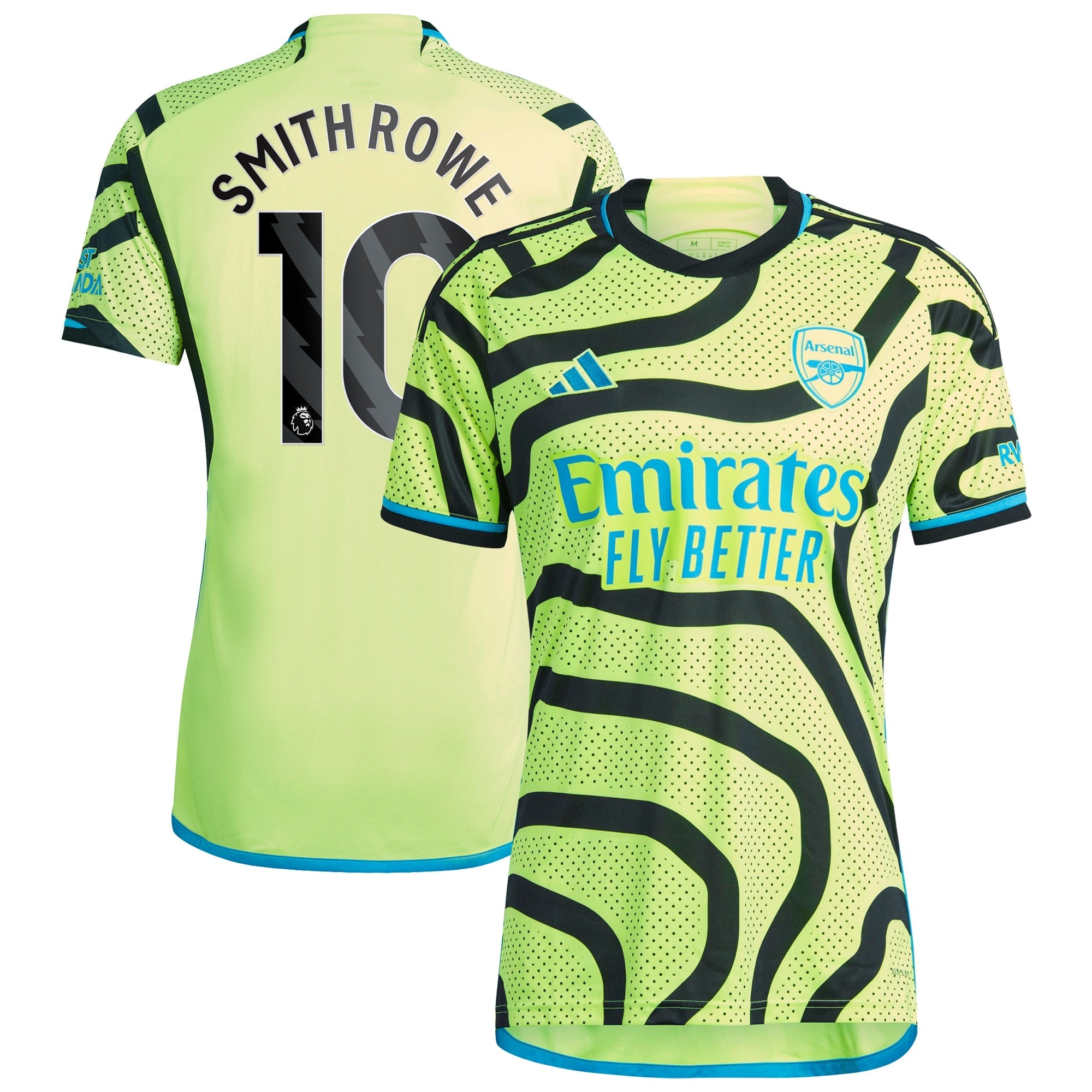 Emile Smith Rowe Arsenal adidas 2023/24 Third Replica Player Jersey - Green/Yellow