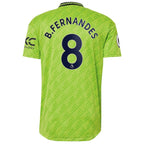 Bruno Fernandes Manchester United adidas 2022/23 Third Authentic Player Jersey - Neon Green