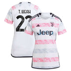 Timothy Weah Juventus adidas Women's 2023/24 Away Replica Jersey - White