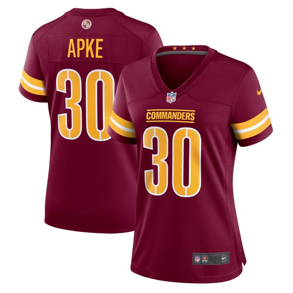 Troy Apke Washington Commanders Nike Women's  Game Jersey -  Burgundy