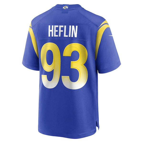 Jack Heflin Los Angeles Rams Nike Team Game Jersey -  Royal