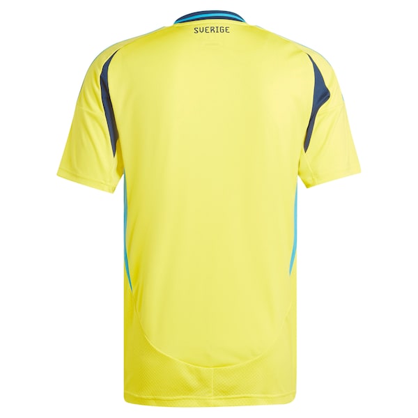 Sweden National Team adidas 2024 Home Replica Jersey - Yellow/Navy