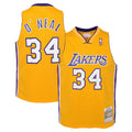 Shaquille O'Neal Los Angeles Lakers Youth 1999/00 Hardwood Classics Swingman Jersey - Gold