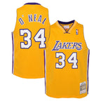 Shaquille O'Neal Los Angeles Lakers Youth 1999/00 Hardwood Classics Swingman Jersey - Gold