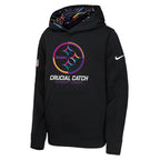 Pittsburgh Steelers Nike Youth 2024 NFL Crucial Catch Pullover Hoodie - Black