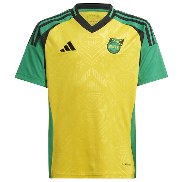 Jamaica National Team adidas Youth 2024 Home Replica Jersey - Yellow/Black