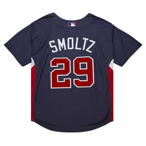 John Smoltz Atlanta Braves Cooperstown Collection Mesh Batting Practice Jersey - Navy