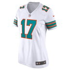 Jaylen Waddle Miami Dolphins Nike Women's Game Jersey - White/Aqua