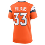 Javonte Williams Denver Broncos Nike Women's Game Jersey - Orange