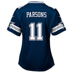 Micah Parsons Dallas Cowboys Nike Girls Youth Game Jersey - Navy