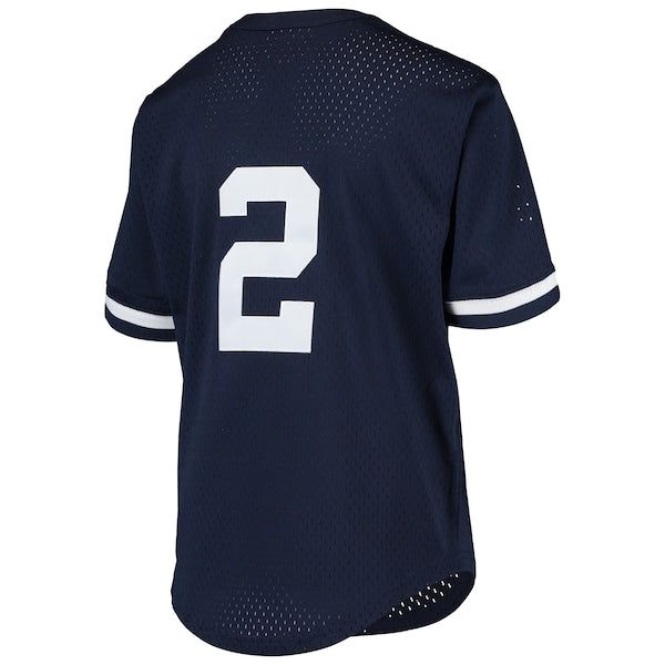 Derek Jeter New York Yankees Youth Cooperstown Collection Mesh Batting Practice Jersey - Navy
