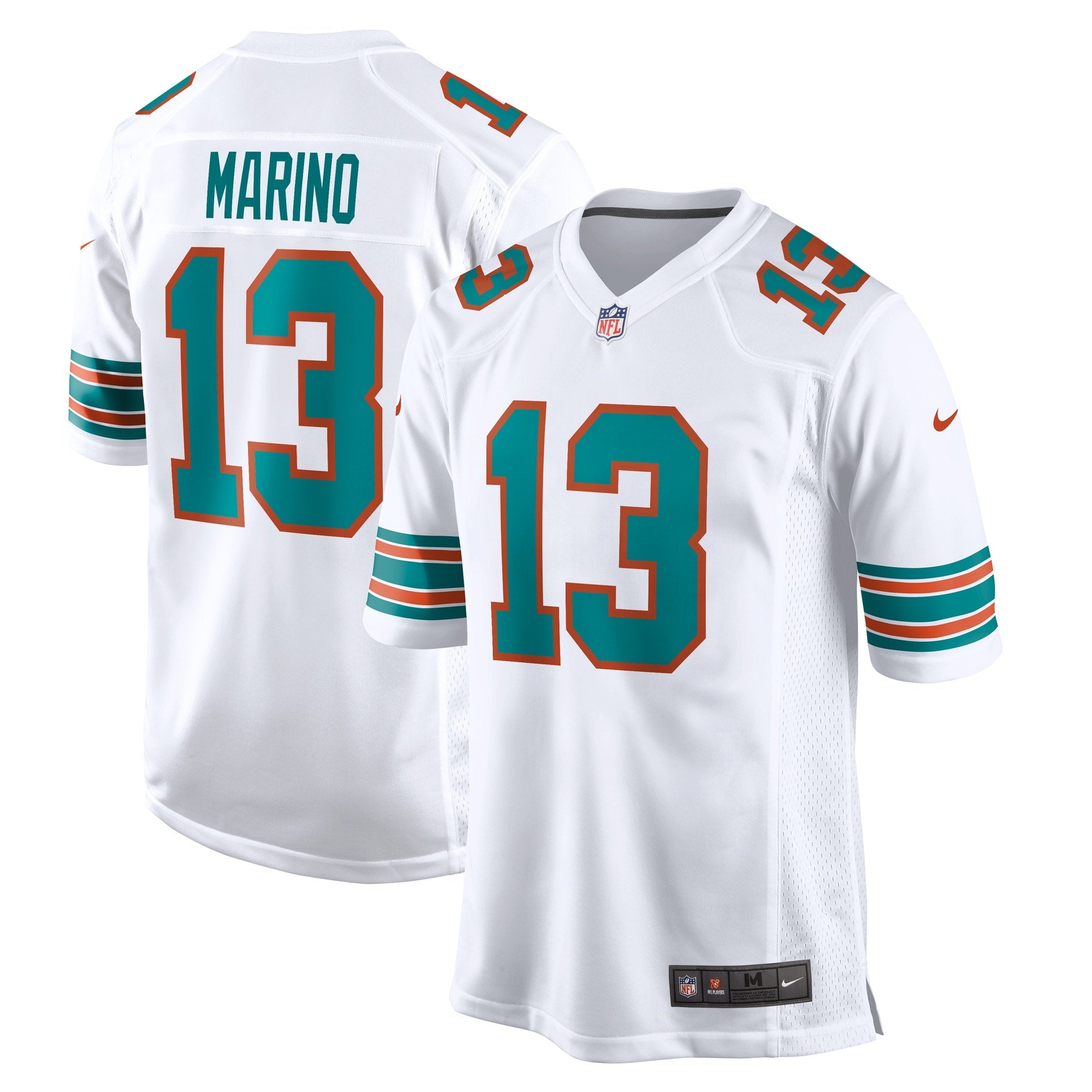 Dan Marino Miami Dolphins Nike Game Retired Player Jersey - Aqua/White