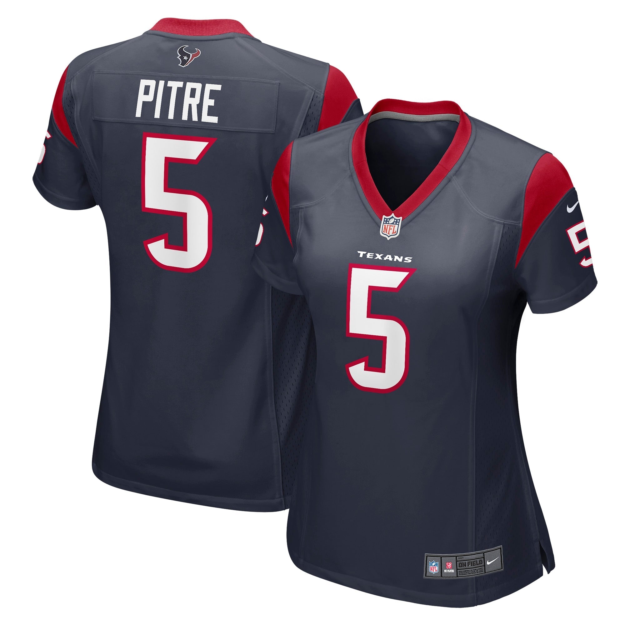 Jalen Pitre Houston Texans Nike Women's Game Player Jersey - White/Navy