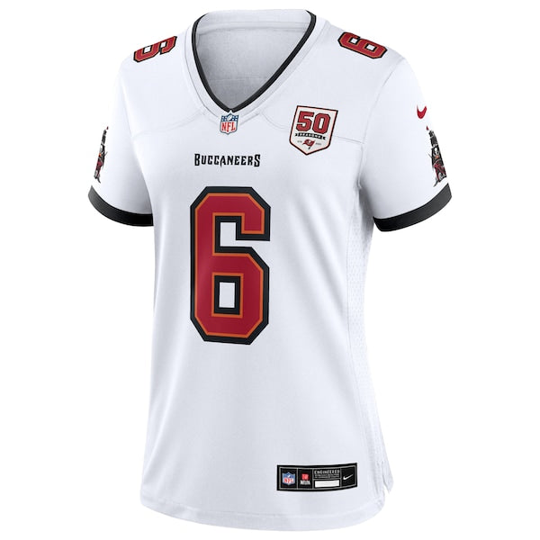 Baker Mayfield Tampa Bay Buccaneers Nike Women's 50th Season White Game Jersey - White/Red