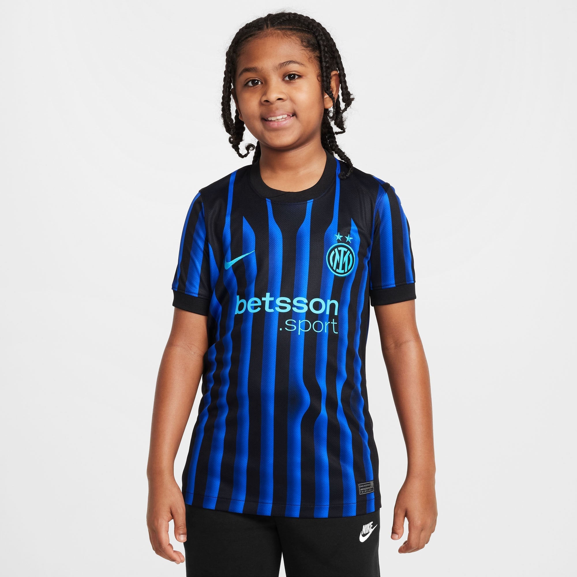 Inter Milan Nike Youth 2025/26 Away Replica Jersey - Aqua/Blue