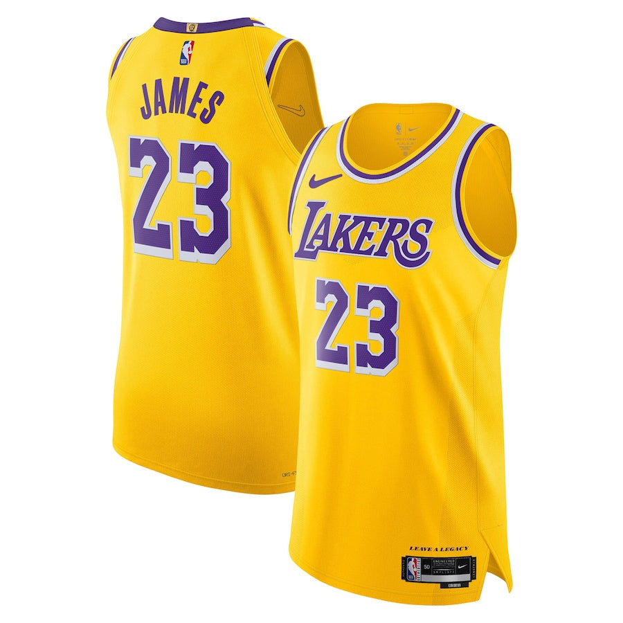 LeBron James Los Angeles Lakers Nike Authentic Player Jersey - Icon Edition - Gold