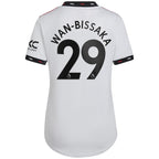Aaron Wan-Bissaka Manchester United adidas Women's 2022/23 Away Replica Player Jersey - White