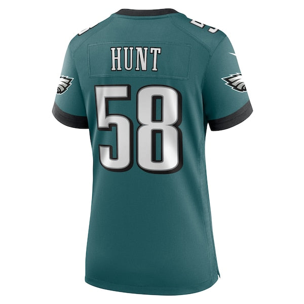 Jalyx Hunt Philadelphia Eagles Nike Women's Team Game Jersey - Midnight Green
