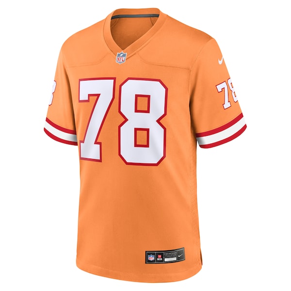 Tristan Wirfs Tampa Bay Buccaneers Nike Throwback Game Jersey - Orange/Red