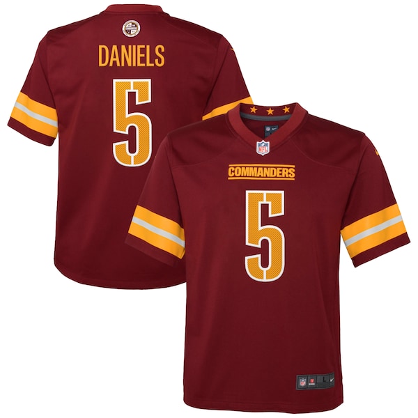 Jayden Daniels Washington Commanders Nike Youth 2024 NFL Draft First Round Pick Player Game Jersey - Burgundy