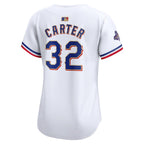 Evan Carter Texas Rangers Nike Women's 2024 Gold Collection Limited Player Jersey – White