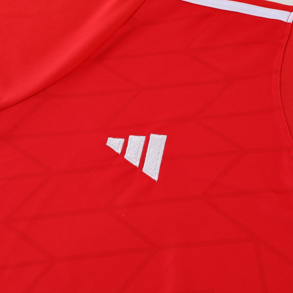 Adidas Short Sleeve Training Jersey Set - AD05- Red/Black