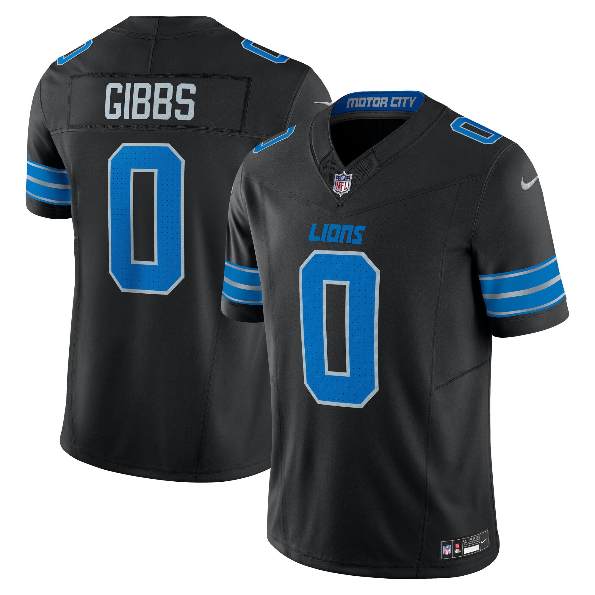 Jahmyr Gibbs Detroit Lions Nike Vapor F.U.S.E. Limited Jersey - Blue/Black/White