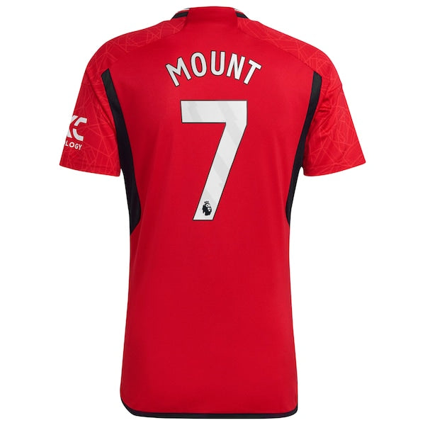 Mason Mount Manchester United adidas 2023/24 Home Replica Player Jersey - Red/Green