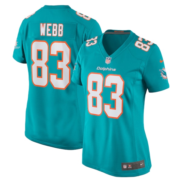 Raleigh Webb Miami Dolphins Nike Women's Team Game Jersey -  Aqua