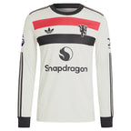 Manchester United adidas Originals  2024/25 Third Authentic Long Sleeve Jersey - Cream