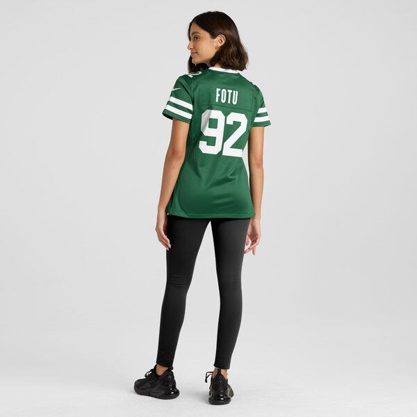 Leki Fotu New York Jets Nike Women's Team Game Jersey - Legacy Green