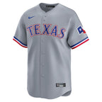 Jacob deGrom Texas Rangers Nike Away Limited Player Jersey - Gray/White