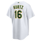 Nick Kurtz Athletics Nike Home Replica Player Jersey - White