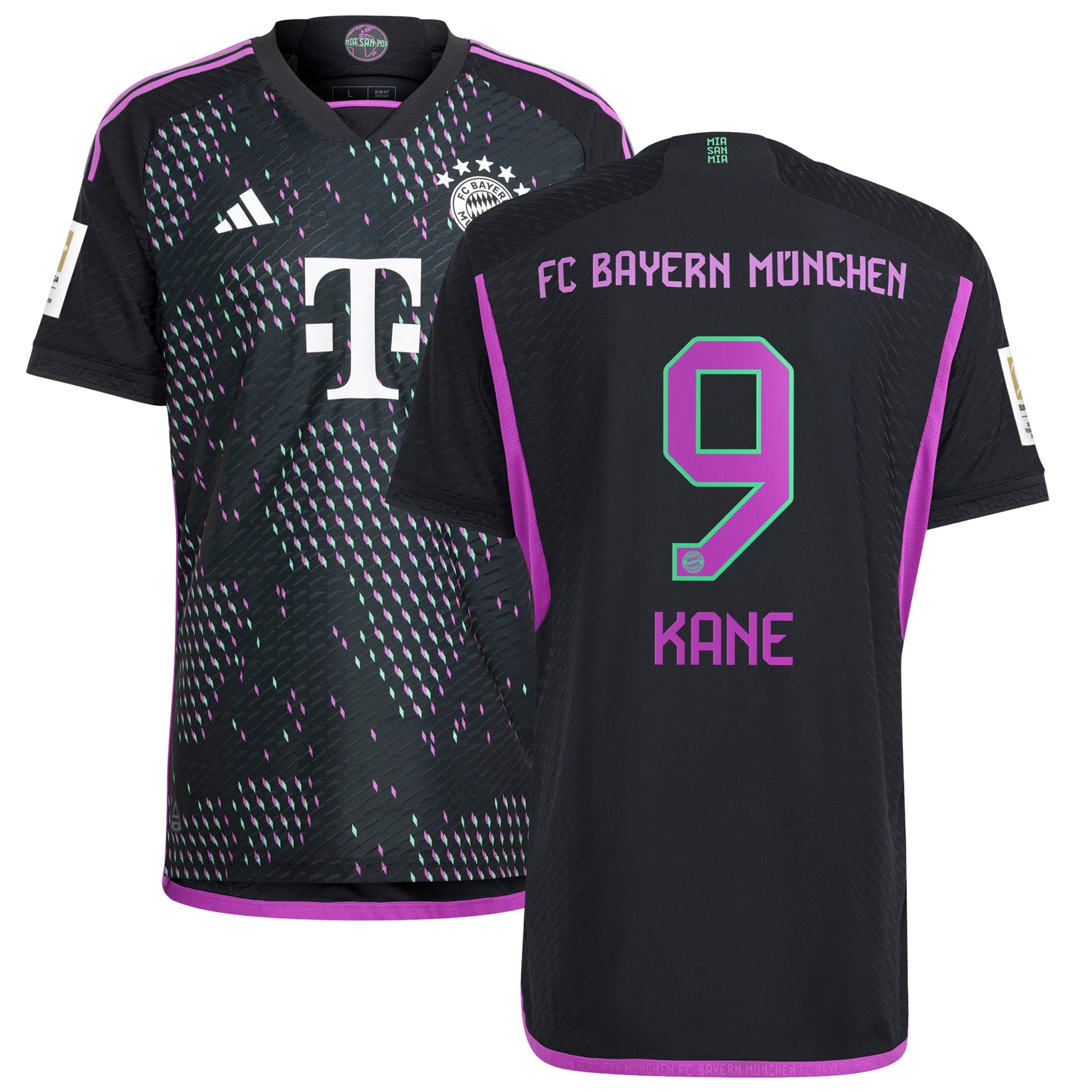 Harry Kane Bayern Munich adidas 2023/24 Home Authentic Player Jersey - White/Black