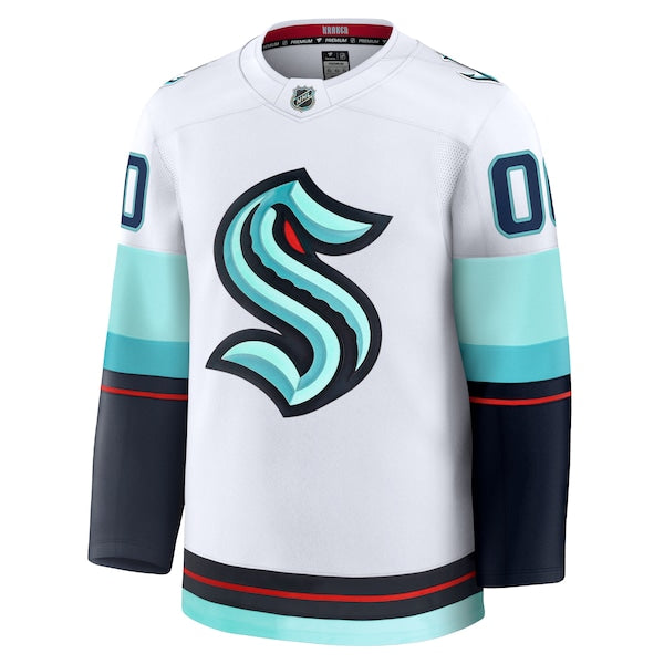 Seattle Kraken  Away Premium Custom Jersey - White/Navy