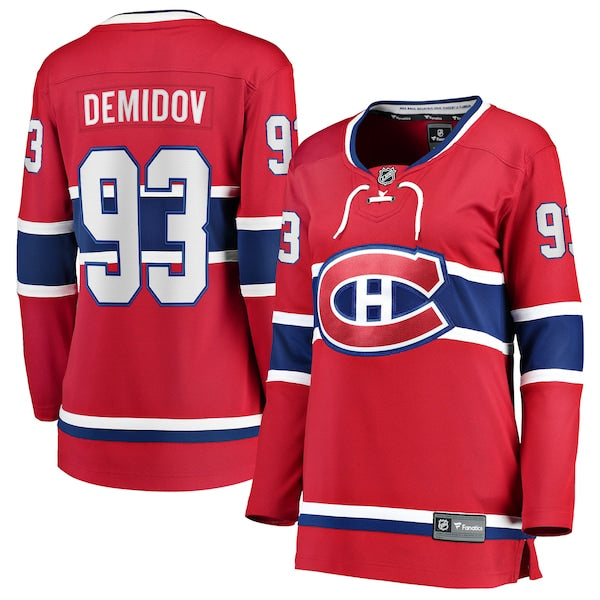 Ivan Demidov Montreal Canadiens  Women's Home Breakaway Player Jersey - Red