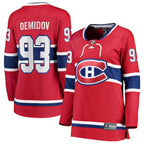 Ivan Demidov Montreal Canadiens  Women's Home Breakaway Player Jersey - Red