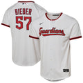 Shane Bieber Cleveland Guardians Nike Youth Home Replica Player Jersey - White