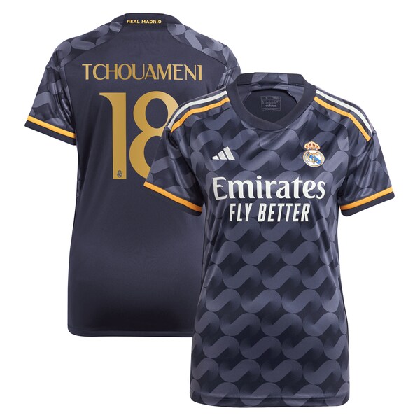 Aurélien Tchouaméni Los Merengues adidas Women's 2023/24 Away Replica Player Jersey - Navy/White