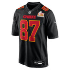 Travis Kelce Kansas City Chiefs Nike Super Bowl LIX Fashion Game Jersey - Carbon Black