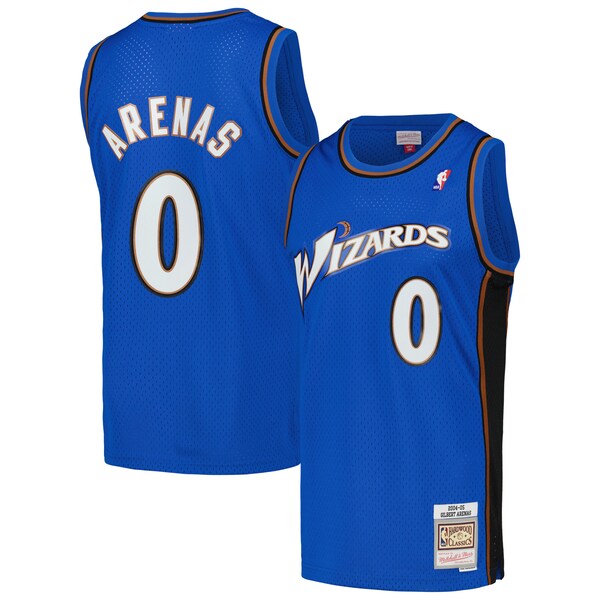 Gilbert Arenas Washington Wizards  2004/05 Hardwood Classics Swingman Jersey - Blue