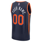 New York Knicks  Youth Custom Fast Break Jersey - Navy - Statement Edition
